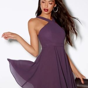 Purple party dress